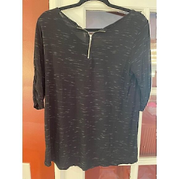 Olivia Moon Zipper Back Top Large - Picture 6 of 7